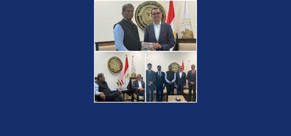 Ambassador met H.E Hassan El Khatib, Minister of Investment and Foreign Trade of Egypt and Mr. Hossam Heiba, CEO of GAFI 